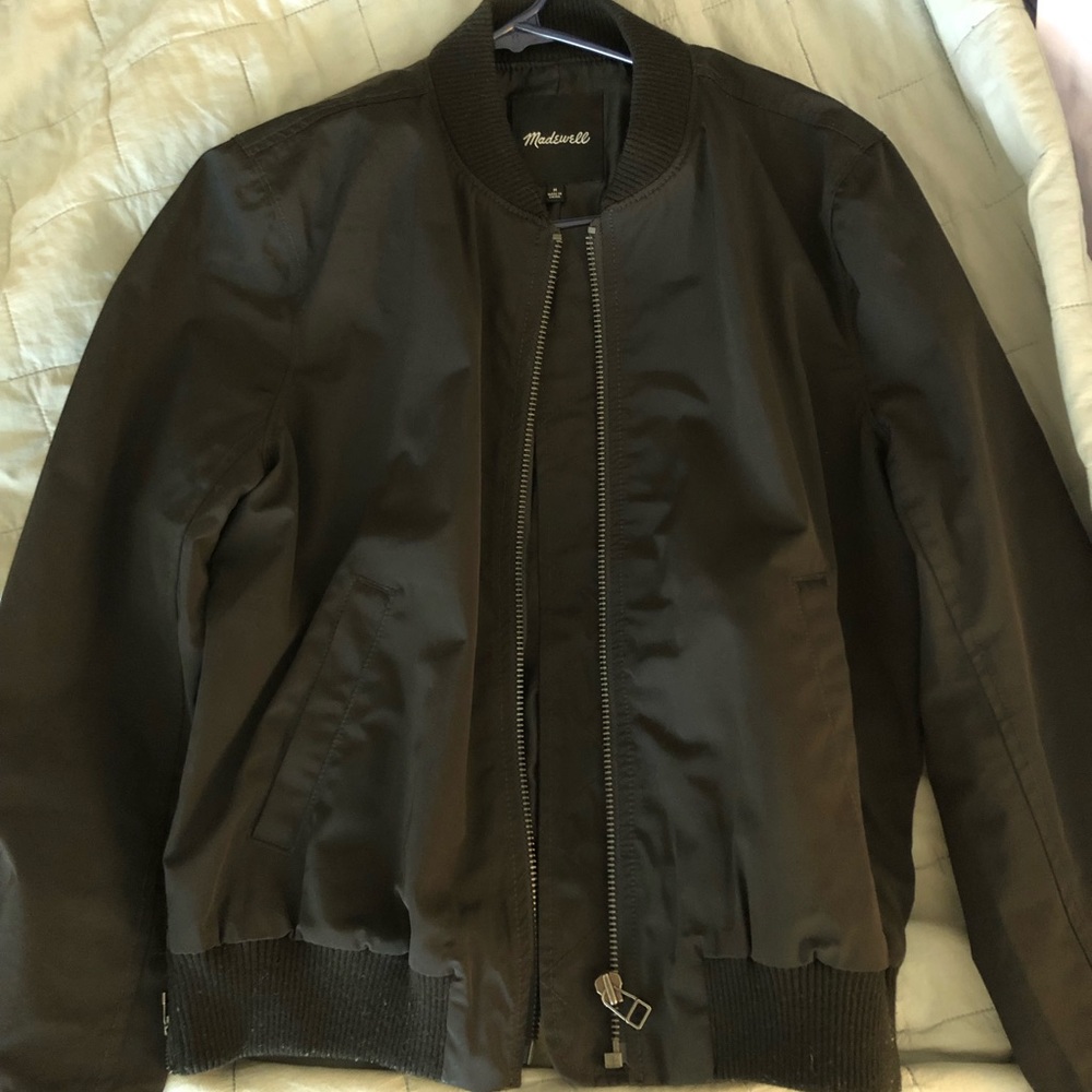 Black madewell bomber jacket, size M